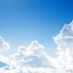 【無料素材】空と雲のシンプルな背景03