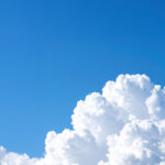 【無料素材】空と雲のシンプルな背景04