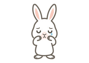 涙_サムネ_ウサギポース