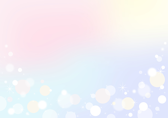 ふんわりキラキラ背景・オーロラ（虹色）2