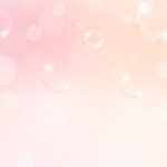 シャボン玉の背景／ピンク・オレンジ系