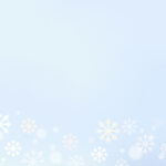 雪の結晶とキラキラ背景・ペールブルー